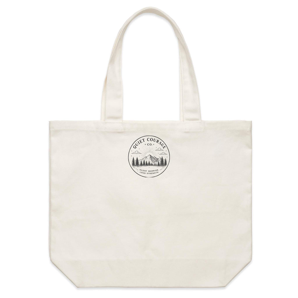 Gentle Days & Quiet Courage Tote Bag