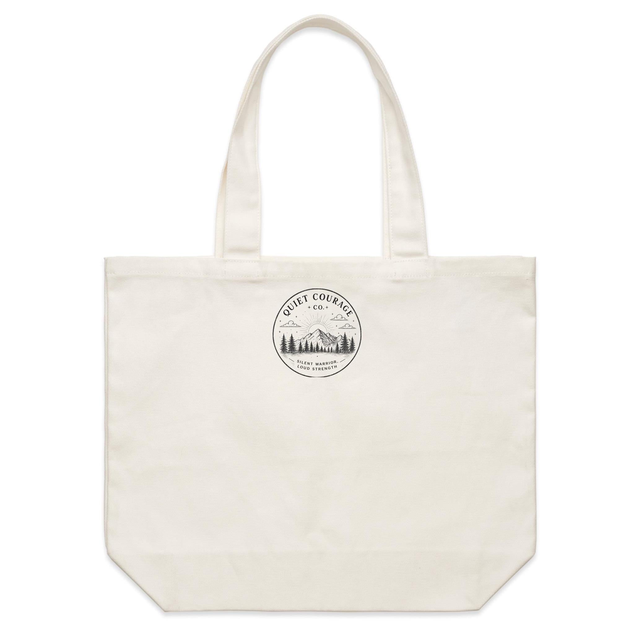 Gentle Days & Quiet Courage Tote Bag